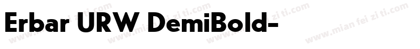 Erbar URW DemiBold字体转换